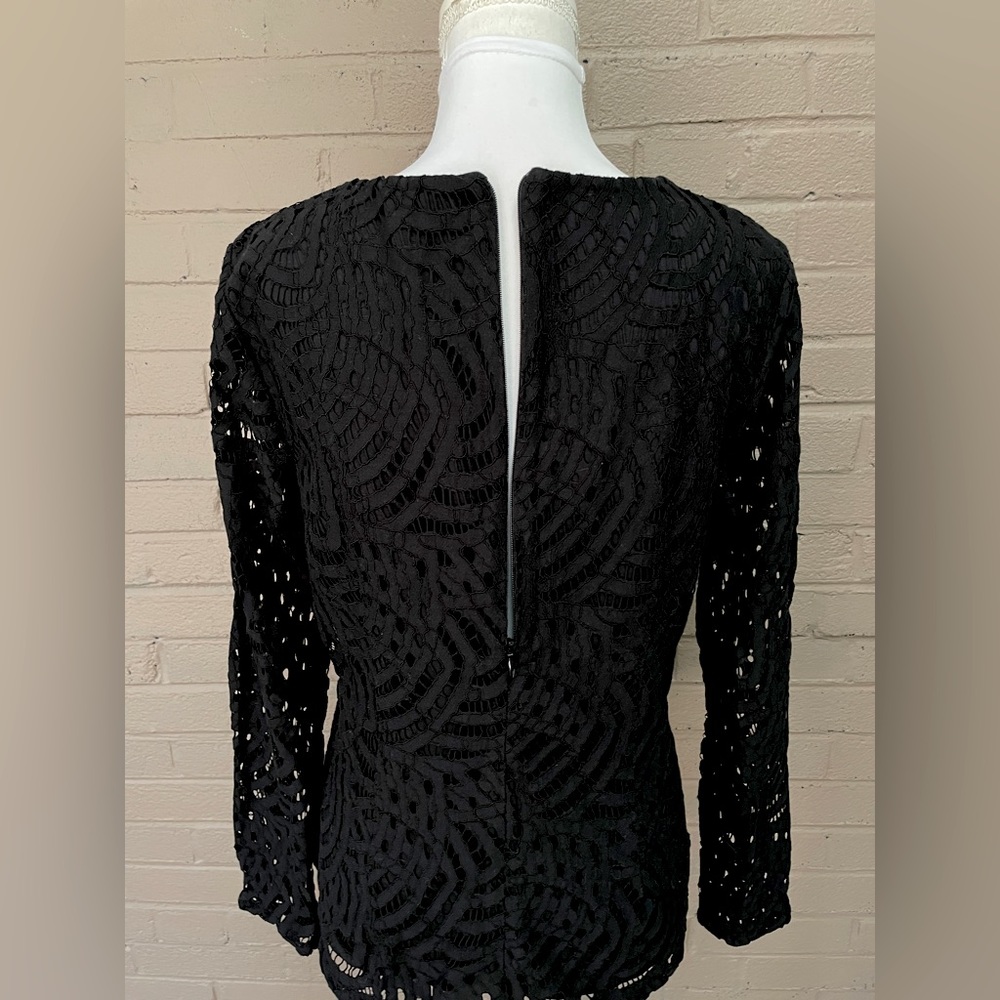 Boden black lace top 10 - Picture 7 of 9